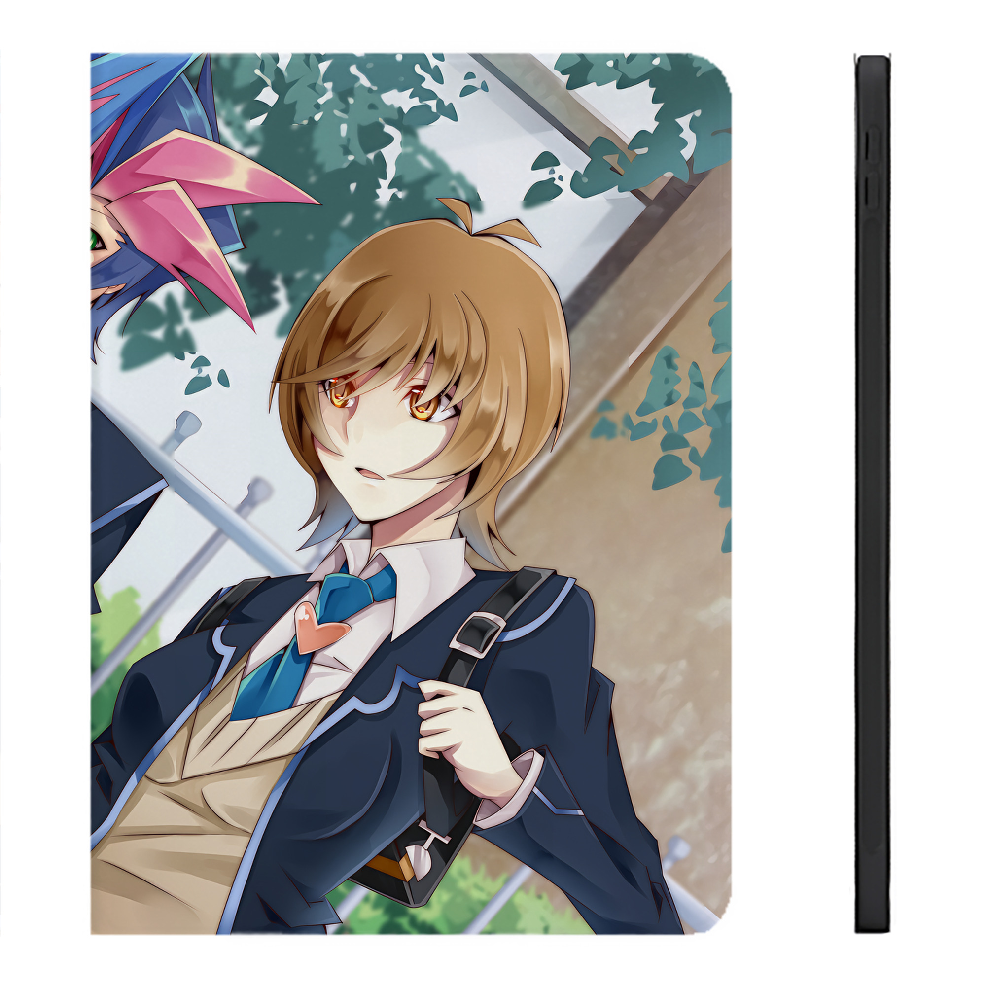 （画像用） 遊☆戯☆王 Yu-Gi-Oh! IPadケース ペンホルダー付き ブックスタイルデザイン